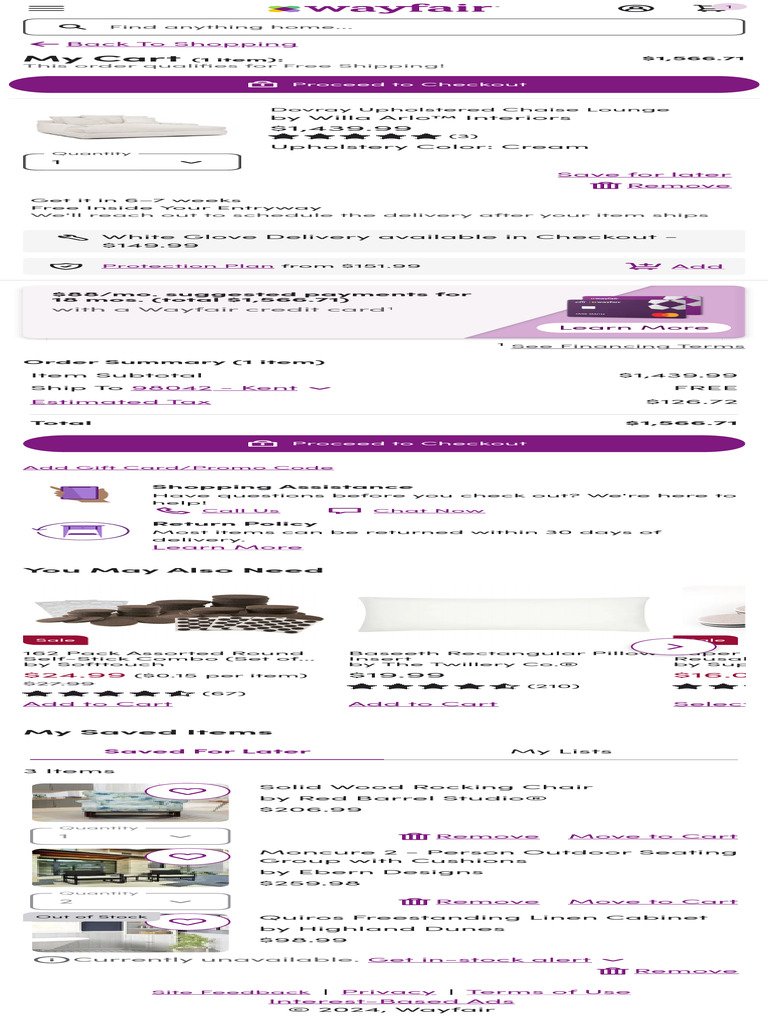 Online Home Store For Furniture, Decor, Outdoors & More Wayfair | PDF ...