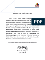 CCS - Carta Aceptación Del Tutor