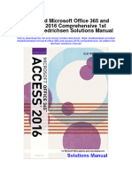 Instant Download Illustrated Microsoft Office 365 and Access 2016 Comprehensive 1st Edition Friedrichsen Solutions Manual PDF Full Chapter