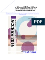Instant Download Illustrated Microsoft Office 365 and Access 2016 Comprehensive 1st Edition Friedrichsen Test Bank PDF Full Chapter