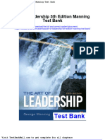 Full Download Art of Leadership 5th Edition Manning Test Bank PDF Full Chapter