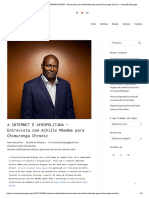 Texto 13 - A INTERNET É AFROPOLITANA - Entrevista Achille Mbembe