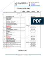 10.3 Training Plan