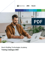 Bosch Bulding Technologies Academy - Training Catalog 2024