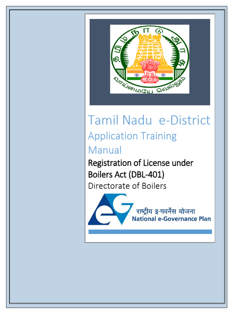 Tamil Nadu Boiler License Registration Guide | PDF | Electrical ...
