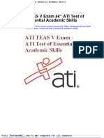 Full Download Ati Teas V Exam Ati Test of Essential Academic Skills PDF Full Chapter