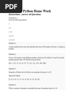 Python Home Work