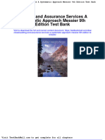 Full Download Auditing and Assurance Services A Systematic Approach Messier 9th Edition Test Bank PDF Full Chapter