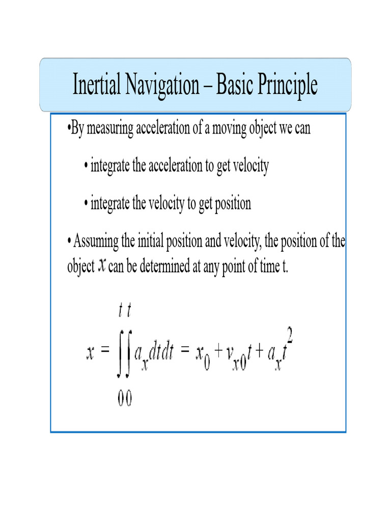 Inertial Navigation System Overview | PDF | Inertial Navigation System ...