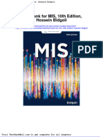 Full Download Test Bank For Mis 10th Edition Hossein Bidgoli PDF Full Chapter