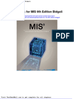 Full Download Test Bank For Mis 9th Edition Bidgoli PDF Full Chapter