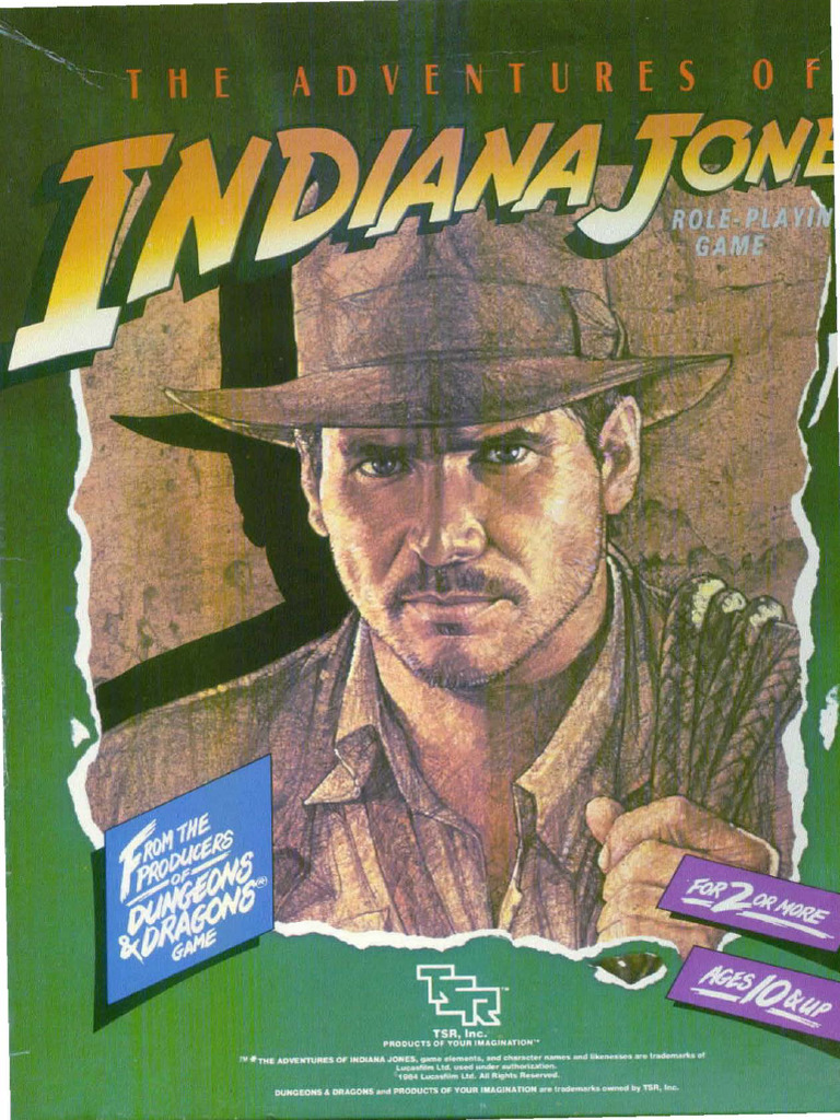 Indiana jones rpg ij0 the adventures of indiana jones rpg