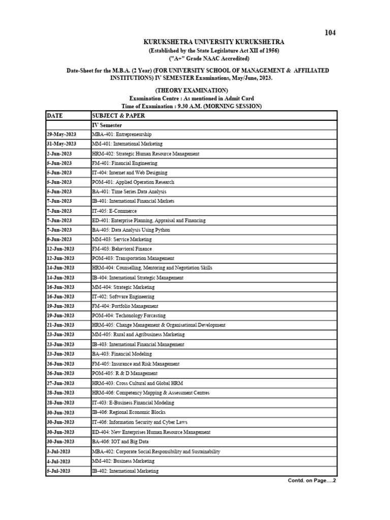 Kurukshetra university kurukshetra pdf