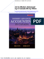 Full Download Test Bank For Modern Advanced Accounting in Canada 9th by Hilton PDF Full Chapter