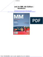 Full Download Test Bank For MM 4th Edition Iacobucci PDF Full Chapter