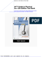 Full Download Bates Guide To Physical Examination 12th Edition Test Bank PDF Full Chapter