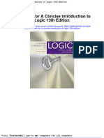 Full Download Test Bank For A Concise Introduction To Logic 13th Edition PDF Full Chapter