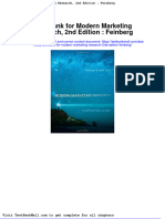 Full Download Test Bank For Modern Marketing Research 2nd Edition Feinberg PDF Full Chapter
