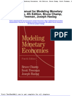 Full Download Solution Manual For Modeling Monetary Economies 4th Edition Bruce Champ Scott Freeman Joseph Haslag PDF Full Chapter