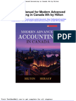 Full Download Solution Manual For Modern Advanced Accounting in Canada 9th by Hilton PDF Full Chapter