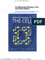 Full Download Test Bank For Molecular Biology of The Cell Sixth Edition PDF Full Chapter