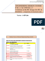 1.1 IEM Structural Engineering Design Course BS 8110, BS8007 CF EC2 Changes in RC Codes