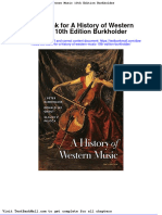 Full download Test Bank for a History of Western Music 10th Edition Burkholder pdf full chapter