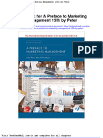 Full Download Test Bank For A Preface To Marketing Management 15th by Peter PDF Full Chapter