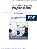 Full Download Test Bank For Abcs of Relationship Selling Through Service 13th Edition Charles Futrell Raj Agnihotri Mike Krush PDF Full Chapter