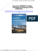 Full Download Solution Manual For Mwhs Water Treatment Principles and Design 3rd by Crittenden PDF Full Chapter