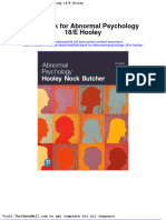 Full Download Test Bank For Abnormal Psychology 18 e Hooley PDF Full Chapter