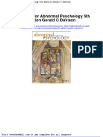 Full Download Test Bank For Abnormal Psychology 5th Edition Gerald C Davison PDF Full Chapter