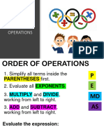 7 C Order of Operations