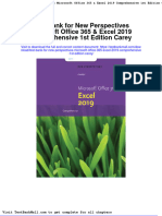 Full Download Test Bank For New Perspectives Microsoft Office 365 Excel 2019 Comprehensive 1st Edition Carey PDF Full Chapter