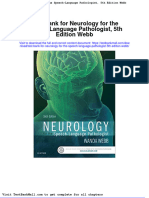 Full Download Test Bank For Neurology For The Speech Language Pathologist 5th Edition Webb PDF Full Chapter