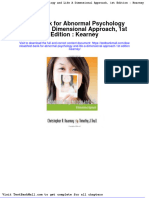 Full Download Test Bank For Abnormal Psychology and Life A Dimensional Approach 1st Edition Kearney PDF Full Chapter