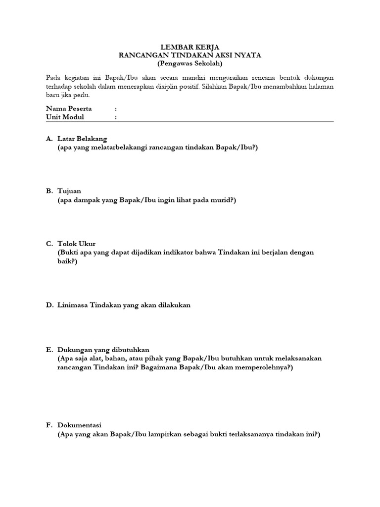 Lk rencana aksi nyata pengawas sekolah pdf