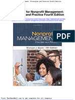 Full download Test Bank for Nonprofit Management Principles and Practice Fourth Edition pdf full chapter