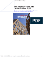 Full Download Test Bank For New Society 6th Canadian Edition Brym PDF Full Chapter