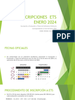 Inscripciones Ets Enero 2024