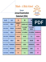 Annual Examination Date Sheet-1
