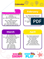 Spiritual Moral Social and Cultural Calendar