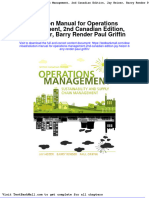 Full Download Solution Manual For Operations Management 2nd Canadian Edition Jay Heizer Barry Render Paul Griffin PDF Full Chapter