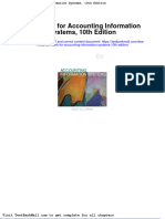 Full Download Test Bank For Accounting Information Systems 10th Edition PDF Full Chapter