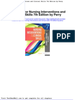 Full Download Test Bank For Nursing Interventions and Clinical Skills 7th Edition by Perry PDF Full Chapter