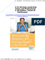 Full Download Test Bank For Nursing Leadership Management and Professional Practice 6th Edition Tamara R Dahlkemper PDF Full Chapter