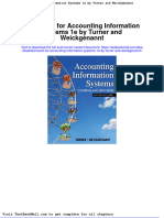 Full Download Test Bank For Accounting Information Systems 1e by Turner and Weickgenannt PDF Full Chapter