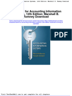 Full Download Test Bank For Accounting Information Systems 12th Edition Marshall B Romney Download PDF Full Chapter