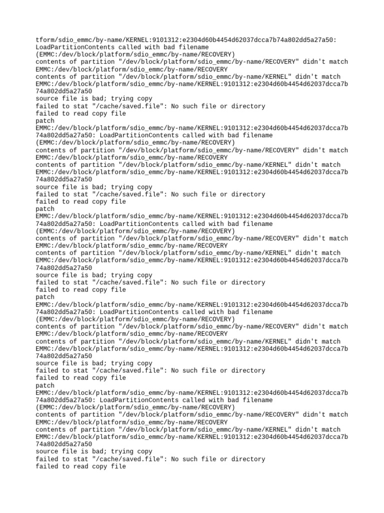 Recovery Patch Log | PDF | Computer File | Filename