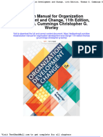 Full Download Solution Manual For Organization Development and Change 11th Edition Thomas G Cummings Christopher G Worley PDF Full Chapter